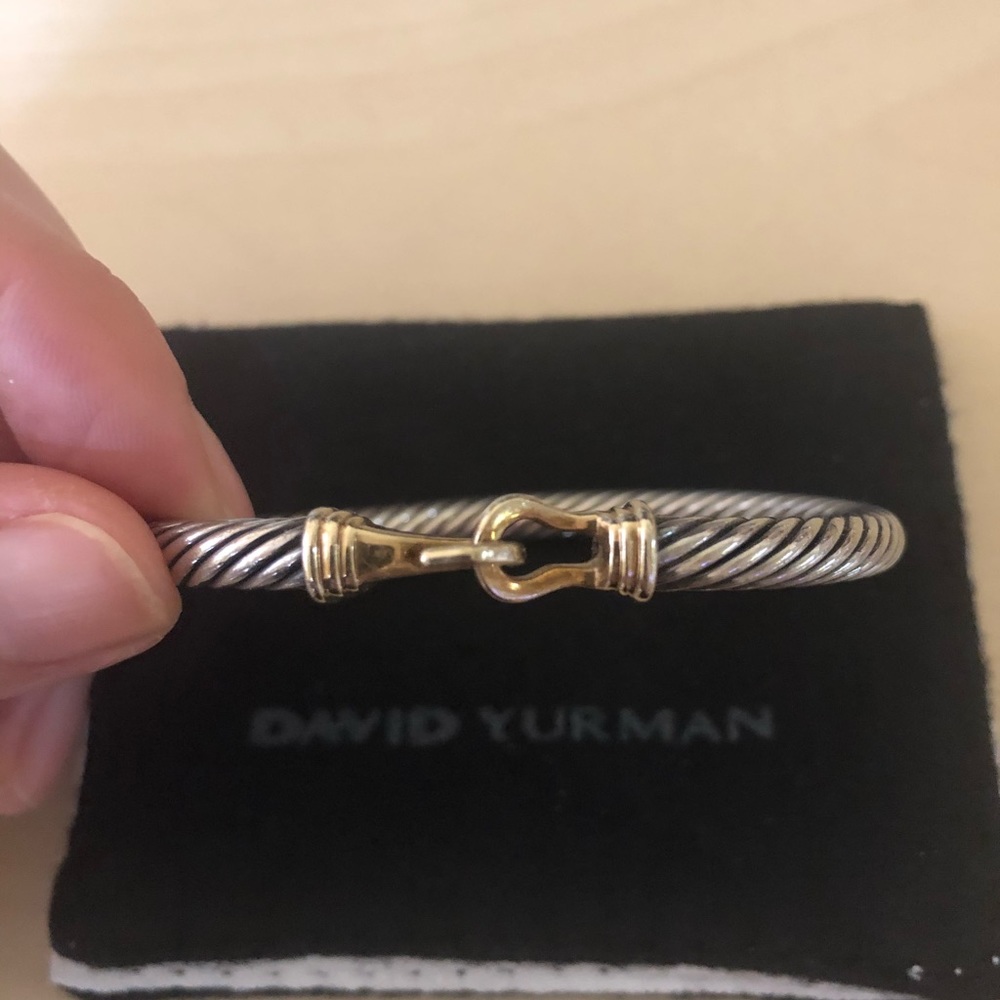 David Yurman 5mm Buckle Bracelet 14K